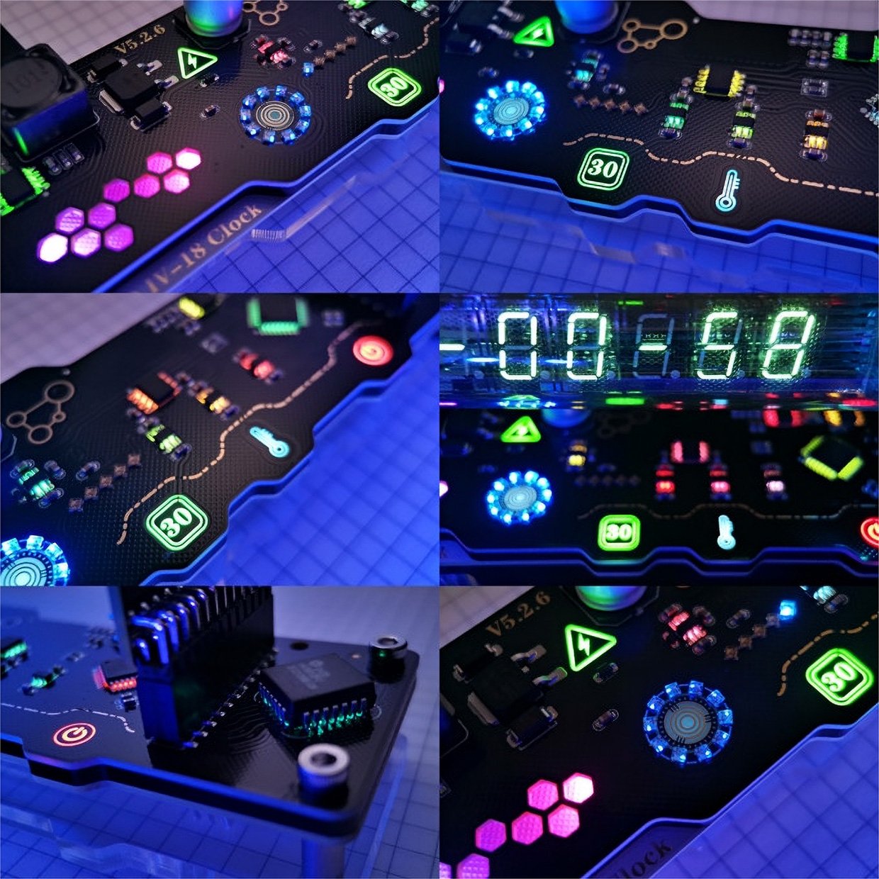 Cybertube VFD Clock