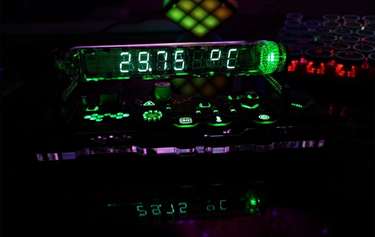 Cybertube VFD Clock