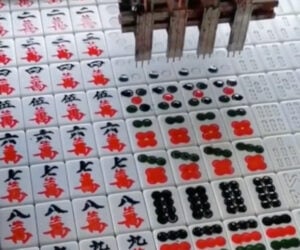 Inking Mahjong Tiles
