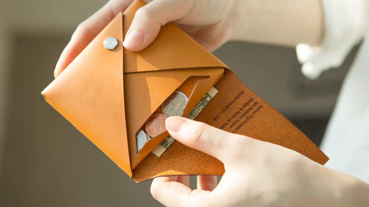 Leather Origami Wallet