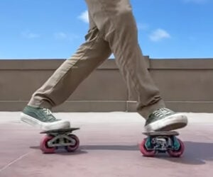 Riding on Tiny Skateboards