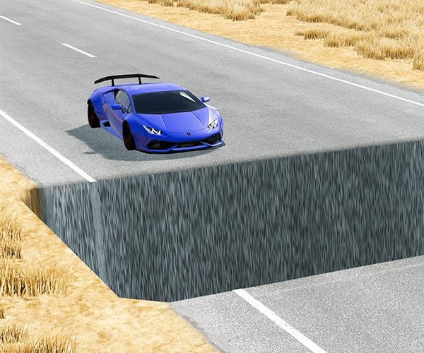 Cars vs. Square Pit Simulation