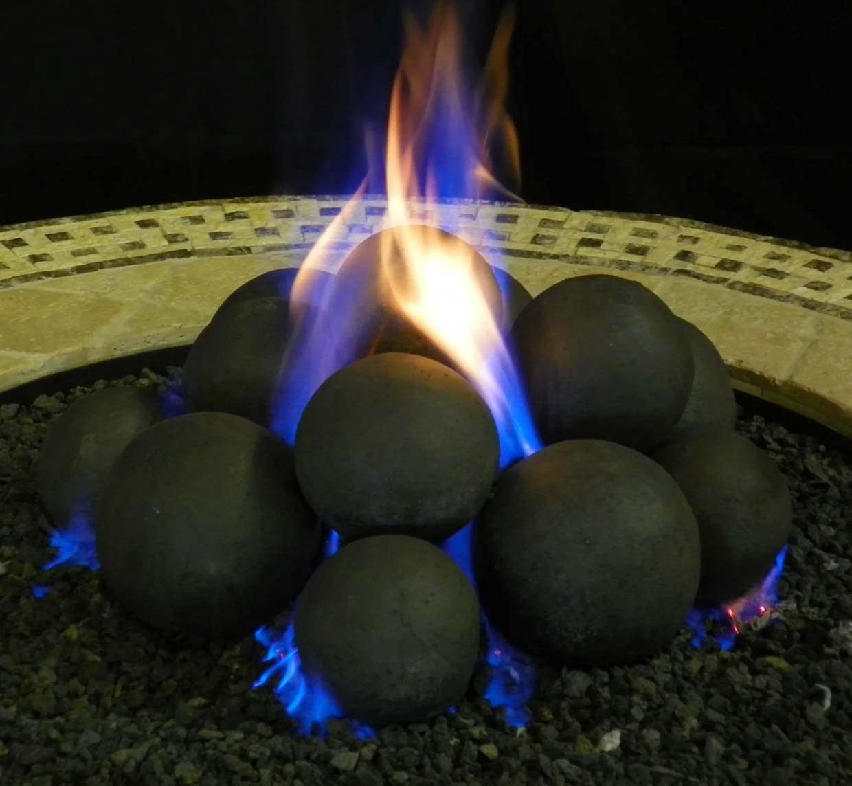 Ceramic Fireplace Cannonballs