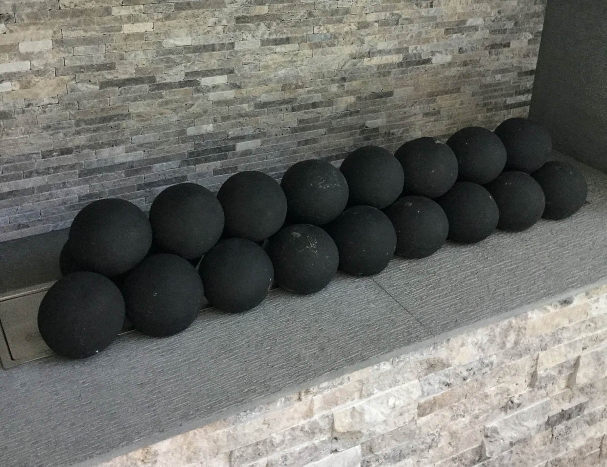 Ceramic Fireplace Cannonballs