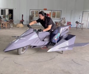 Fighter Jet Motorcycle with Water Guns