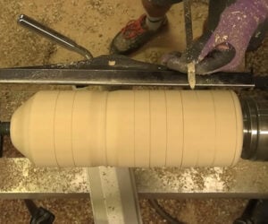 Woodturning a Water Bottle