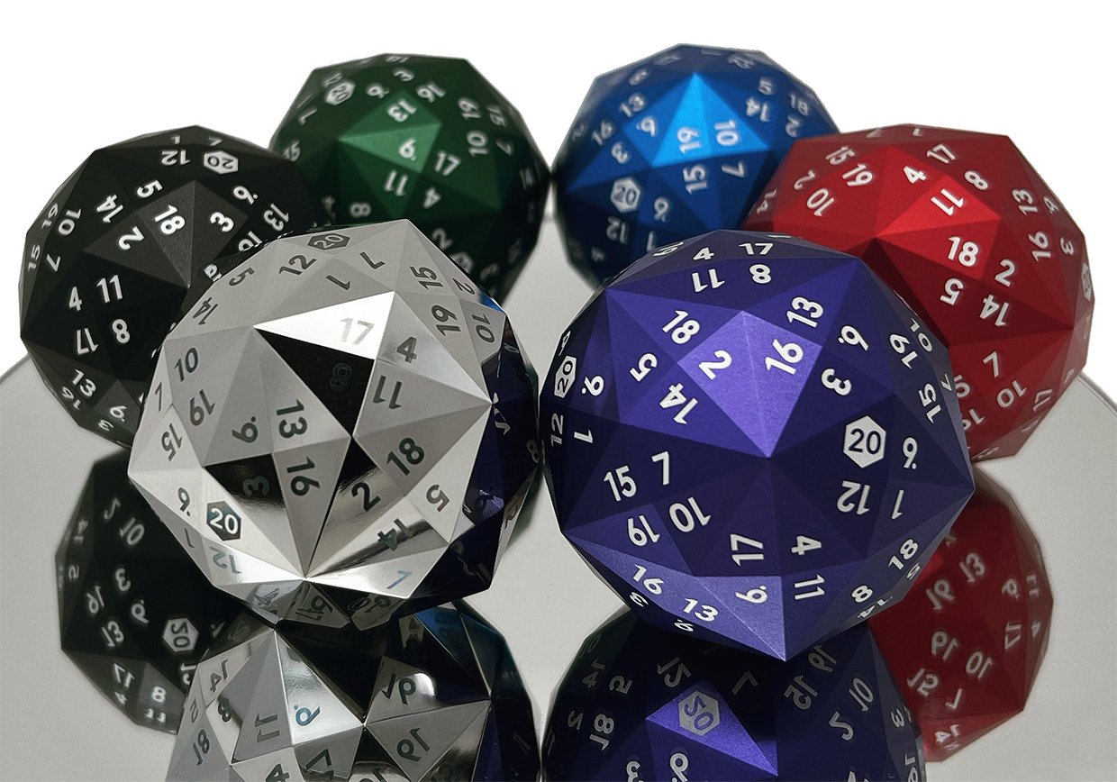 120-Sided Metal Dice