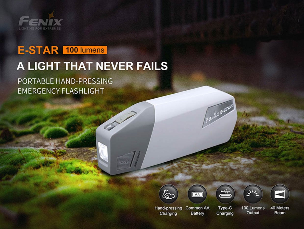 Fenix E-Star Self-Powered Flashlight