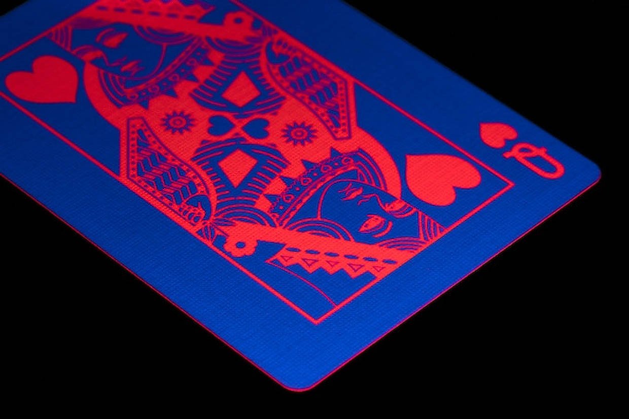 Fluorescent Squared Playing Cards