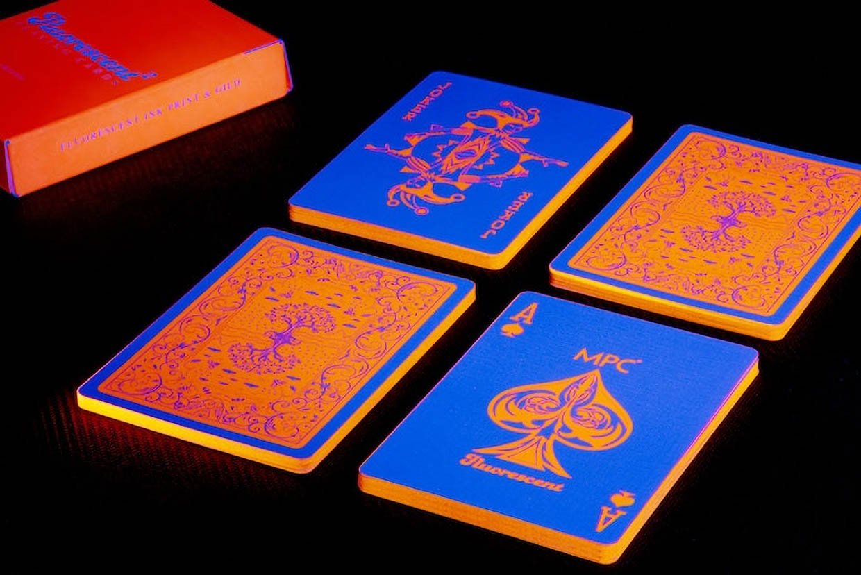 Fluorescent Squared Playing Cards