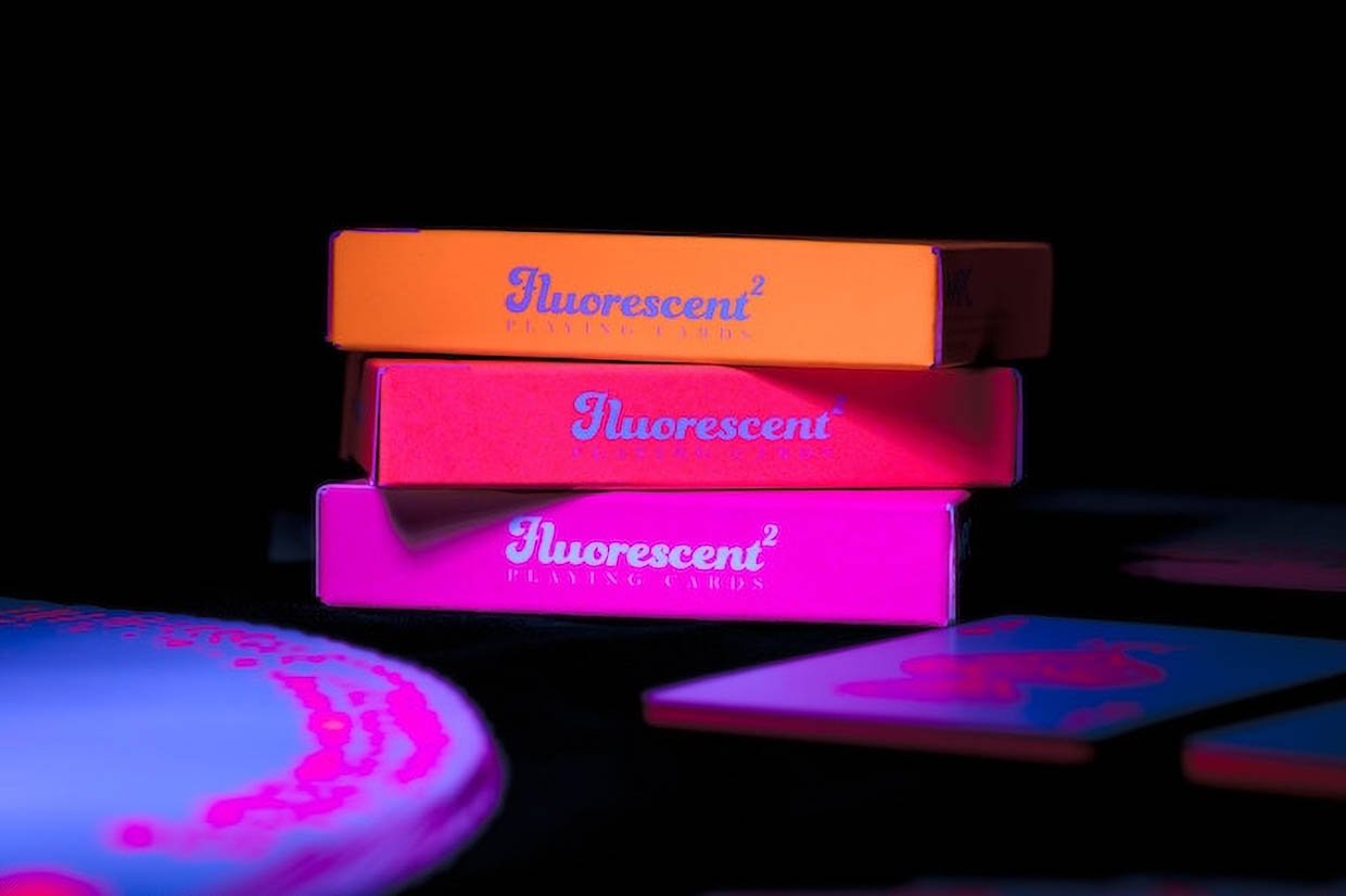 Fluorescent Squared Playing Cards
