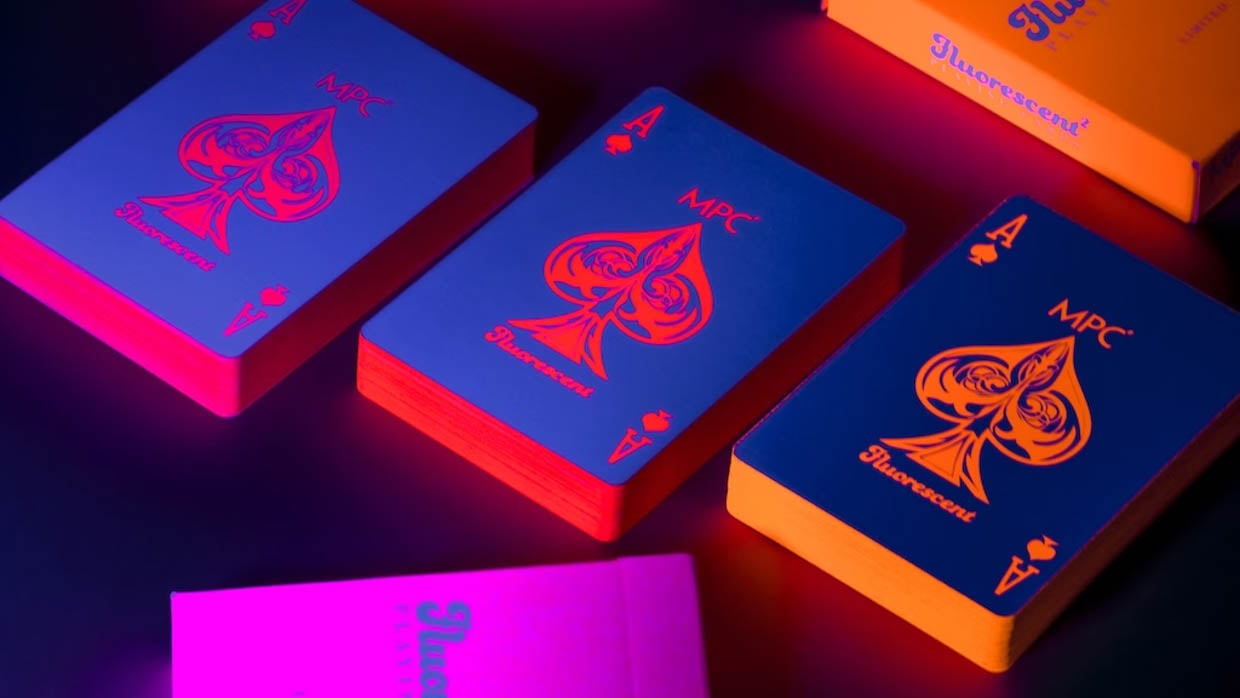 Fluorescent Squared Playing Cards