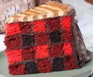 How to Make a Checkerboard Lumberjack Cake