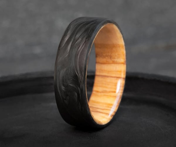 Wood + Carbon Fiber Rings