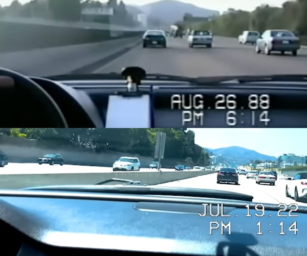Taking a California Freeway Drive: 1988 vs. 2022