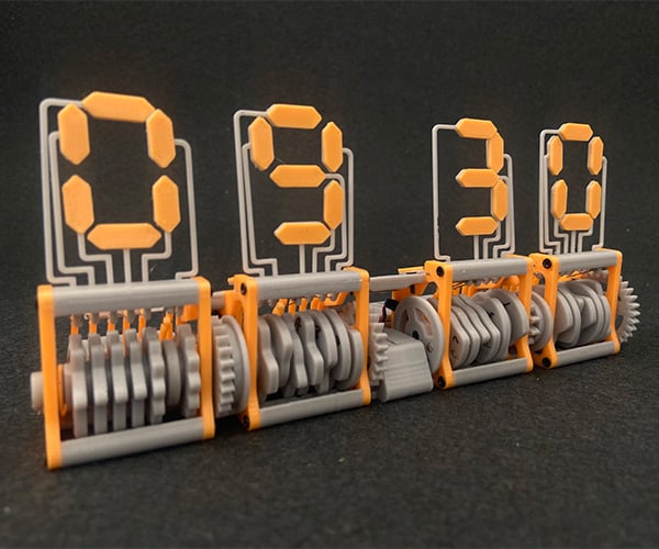 Eptora: A Unique Mechanical 7-Segment Clock