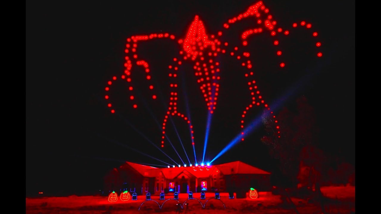 The Best Halloween Light Show Ever Now Has Light Drones