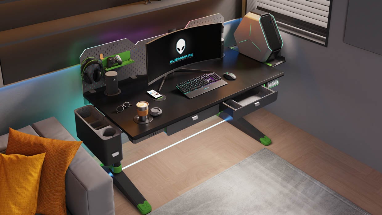 The Livtab CyberOne Is an Adjustable Standing Desk for Gamers