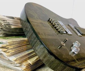 Making a Guitar Out of Newspaper