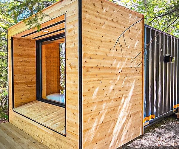 Shipping Container Forest Cabin