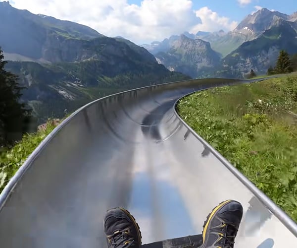 Swiss Mountain Coaster POV in 4K
