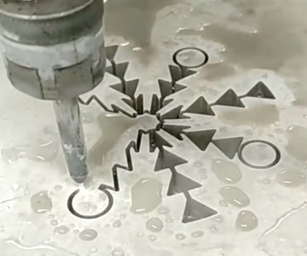 Cutting Stone with a Waterjet