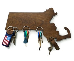 Wooden States Key Holders
