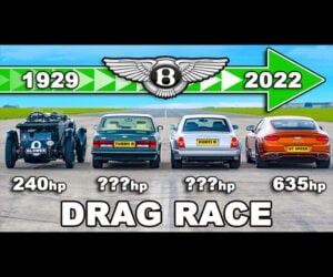 Bentley Through The Years Drag Race