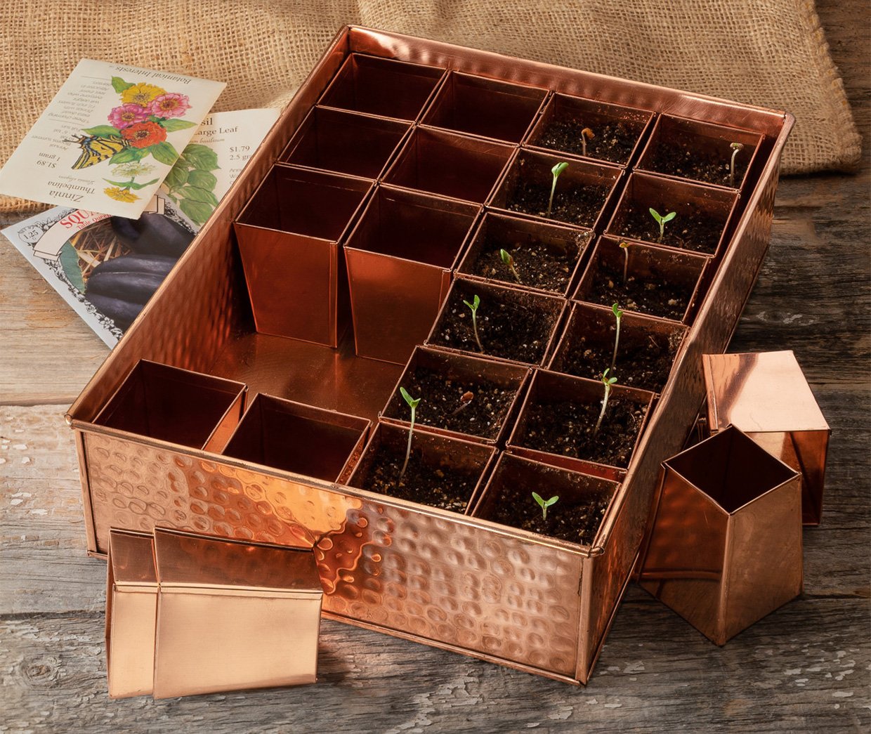 Copper Seed Starting Tray
