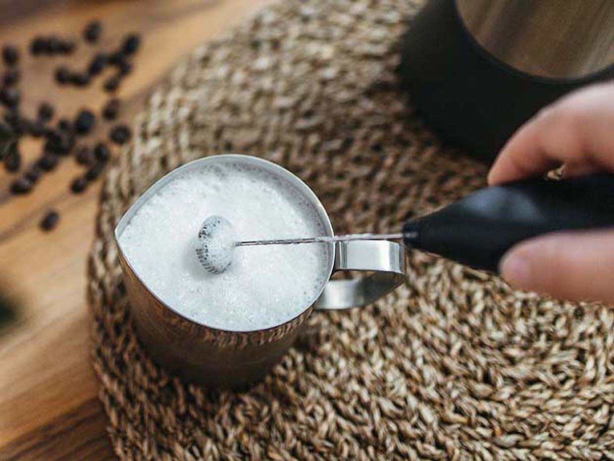 MILANO Stovetop Espresso Maker + EZ Latte Milk Frother Set