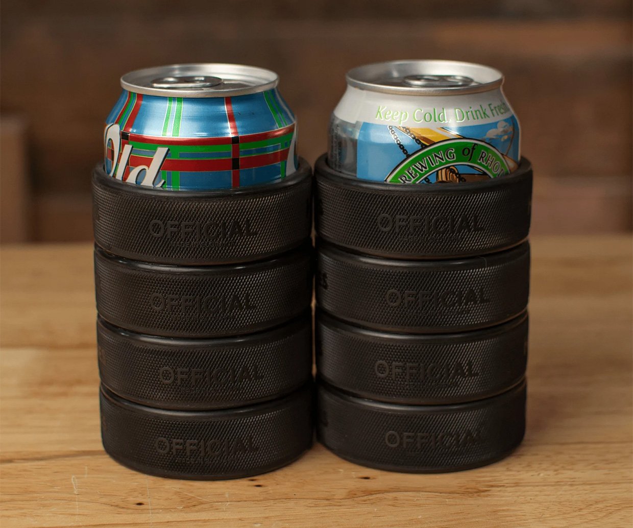 Hockey Puck Can Cooler