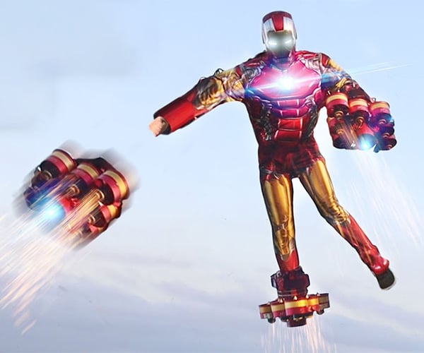 Homemade Flying Iron Man Suit