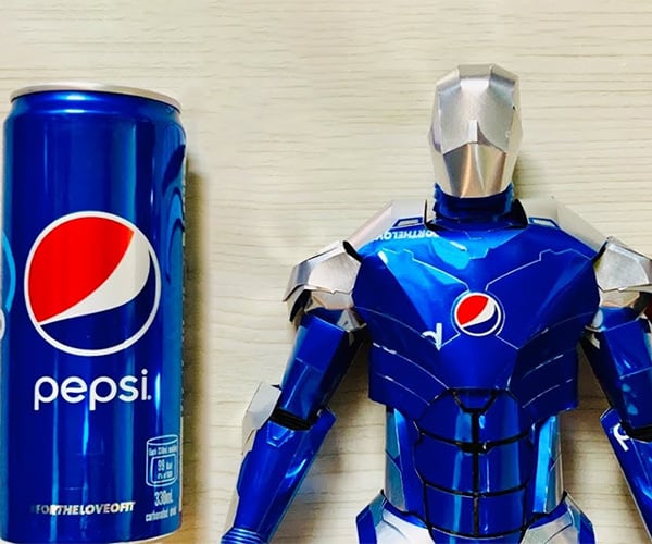 Making Pepsiman Out of Pepsi Cans
