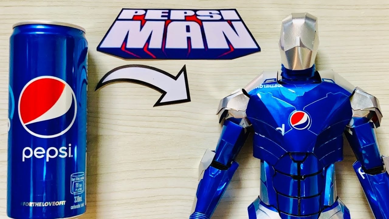 Making the 1990s Pepsiman from Pepsi Cans