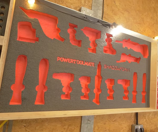 Making a Foam Power Tool Wall for Colin Furze