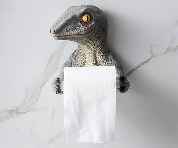 Velociraptor Toilet Paper Holder