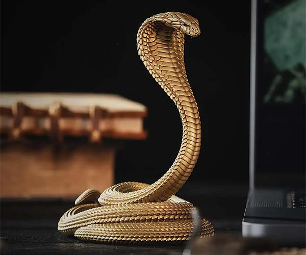 Brass Cobra Phone Stand