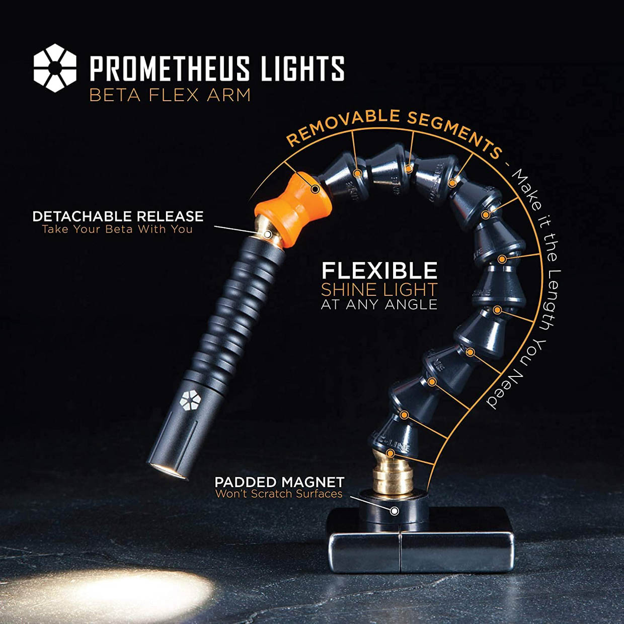 Prometheus Lights Beta Flex Arm Flashlight Kit