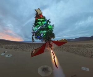 Christmas Rocket Tree Goes Rogue