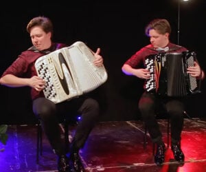 Through the Fire and Flames on Accordion