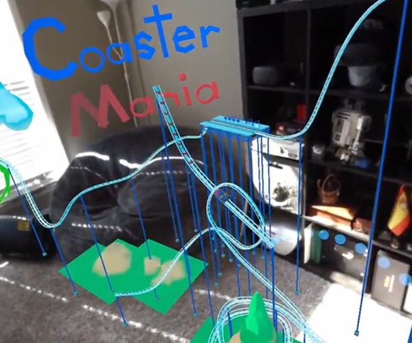 CoasterMania: An Augmented Reality Roller Coaster Game