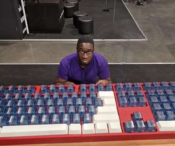 Making a Giant Working Keyboard