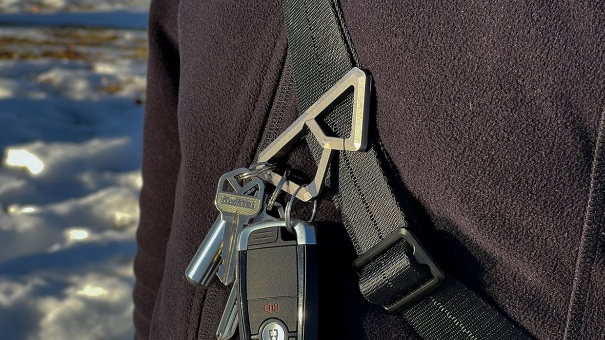 The Kootenay Titanium Carabiner Can Clip Onto Pockets Too 