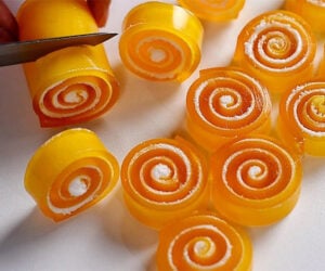 Making Orange Jelly Candies