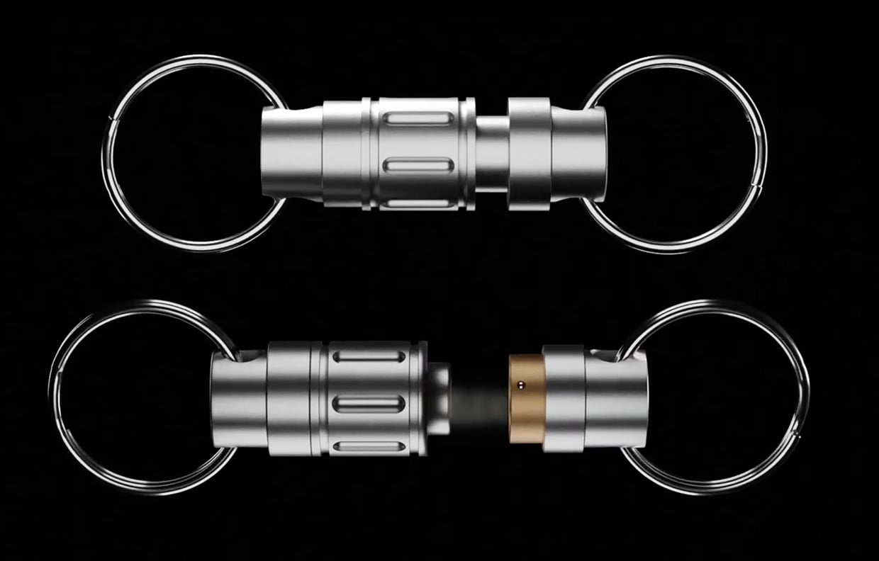 Magnetic Titanium Quick Release Keychain Connector