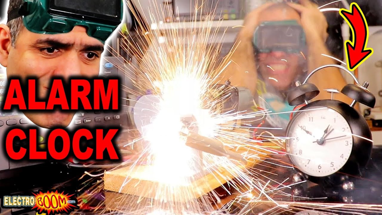 This Alarm Clock Wakes You Up with Exploding Capacitors