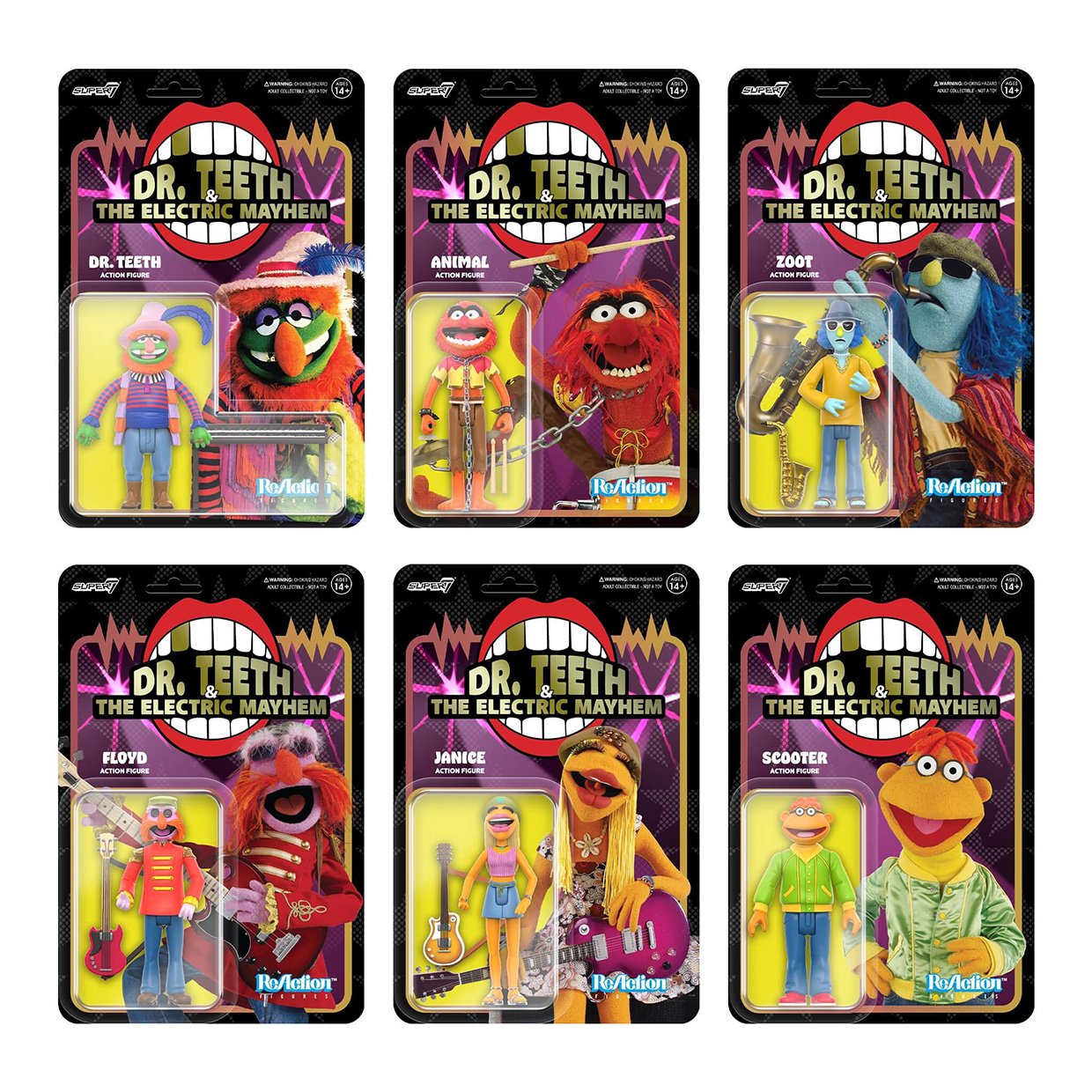 Dr. Teeth and the Electric Mayhem ReAction Figures