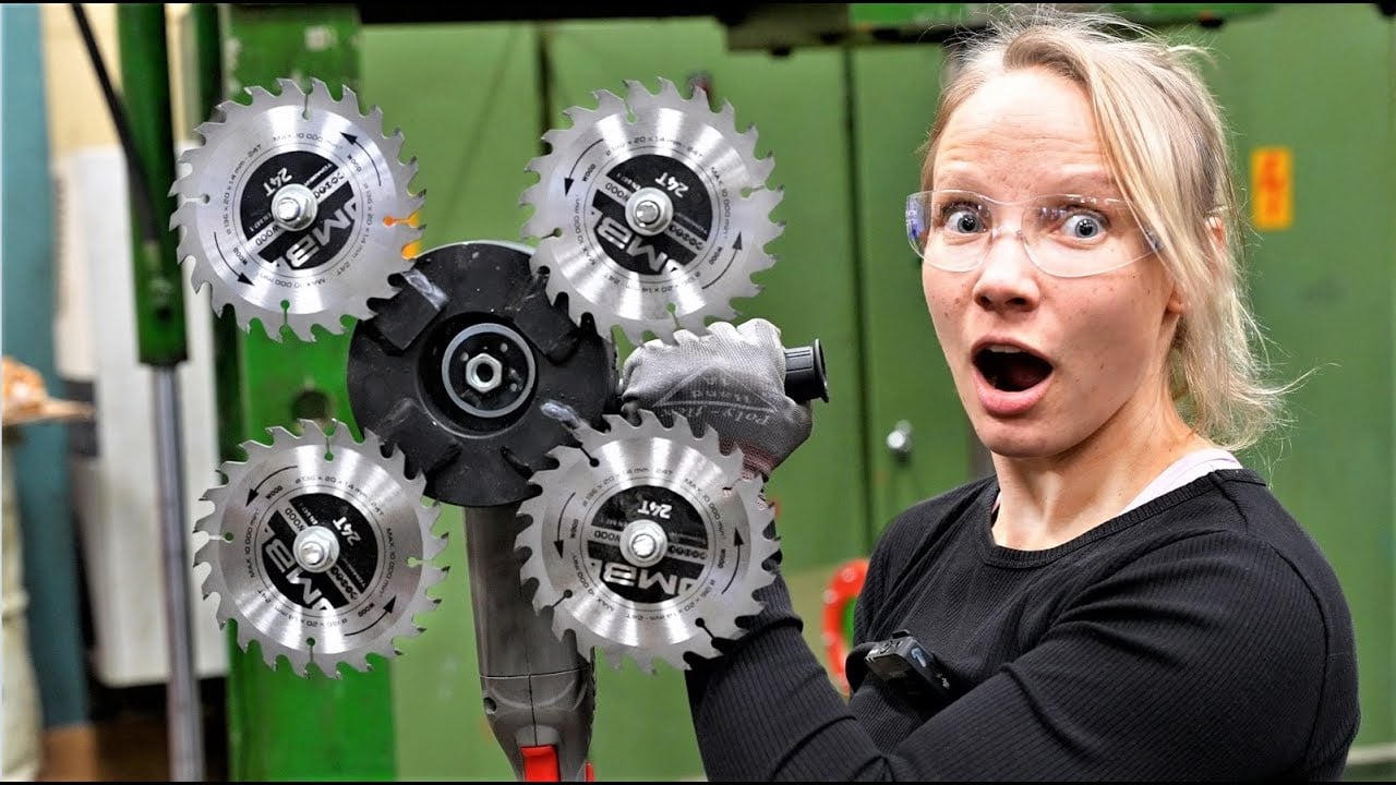 Putting Circular Saw Blades on an Angle Grinder Is an Incredibly