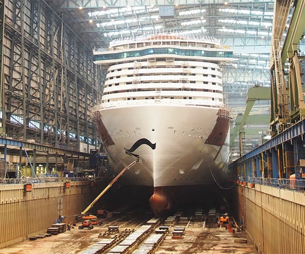 Cruise Ship Building Time-Lapse