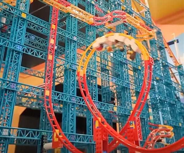 Giant LEGO Roller Coaster